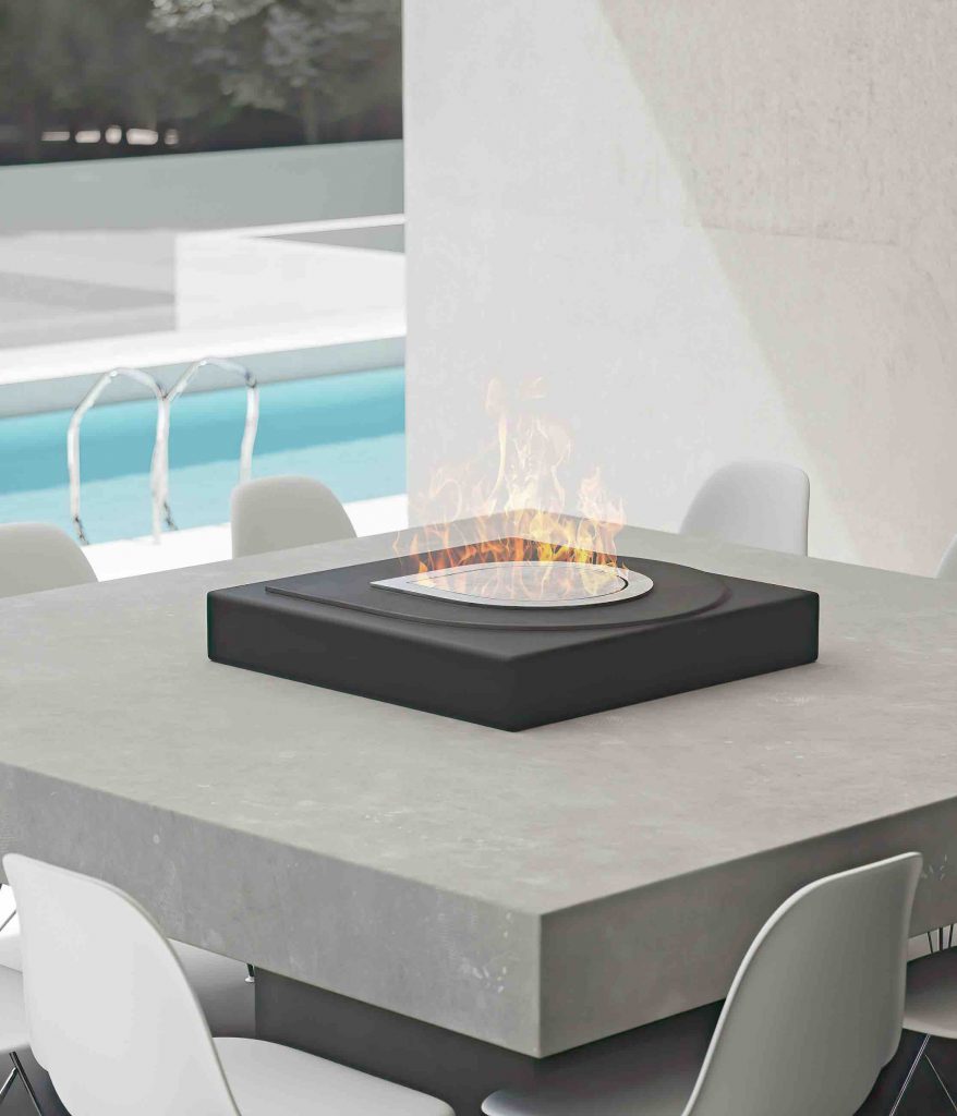 outdoor fireplace